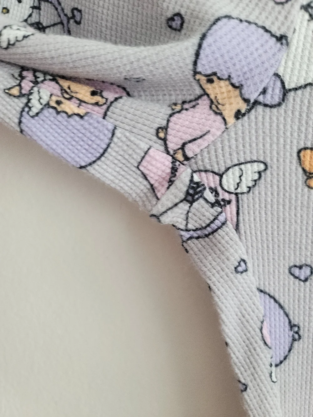 Hello‎ Kitty and Friends Sanrio Forever 21 Waffle Knit Flared Pajama Pants Lace